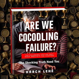 A realistic book cover design depicting a concerned parent watching their child struggle with homework