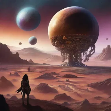 In the science fiction novel, the protagonist discovers a hidden romani community on a distant planet.