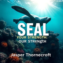 A flat book cover design titled 'SEAL-Your-Strength' in large, dynamic font at the center