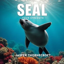 A flat book cover design titled 'SEAL-Your-Strength' in a large dynamic font, centered at the top