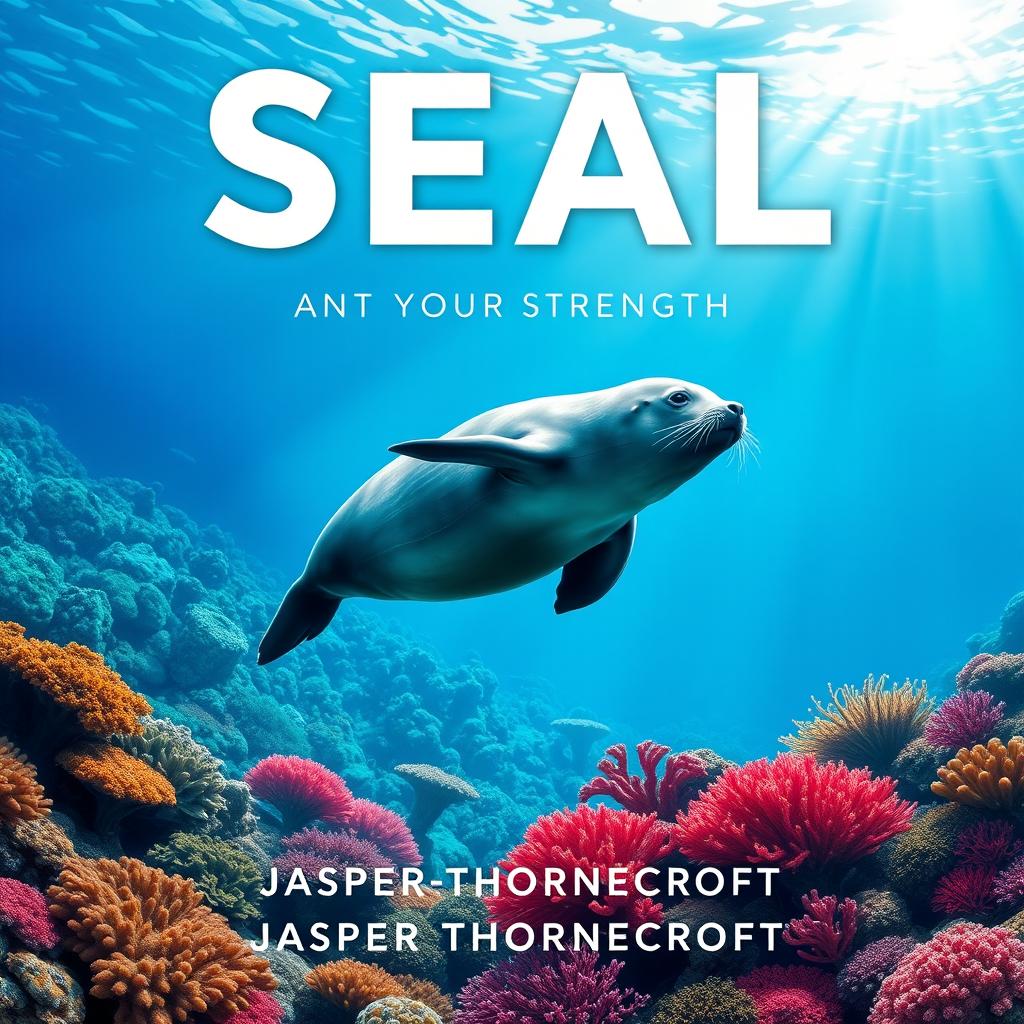A flat book cover design titled 'SEAL-Your-Strength' in a large dynamic font, centered at the top