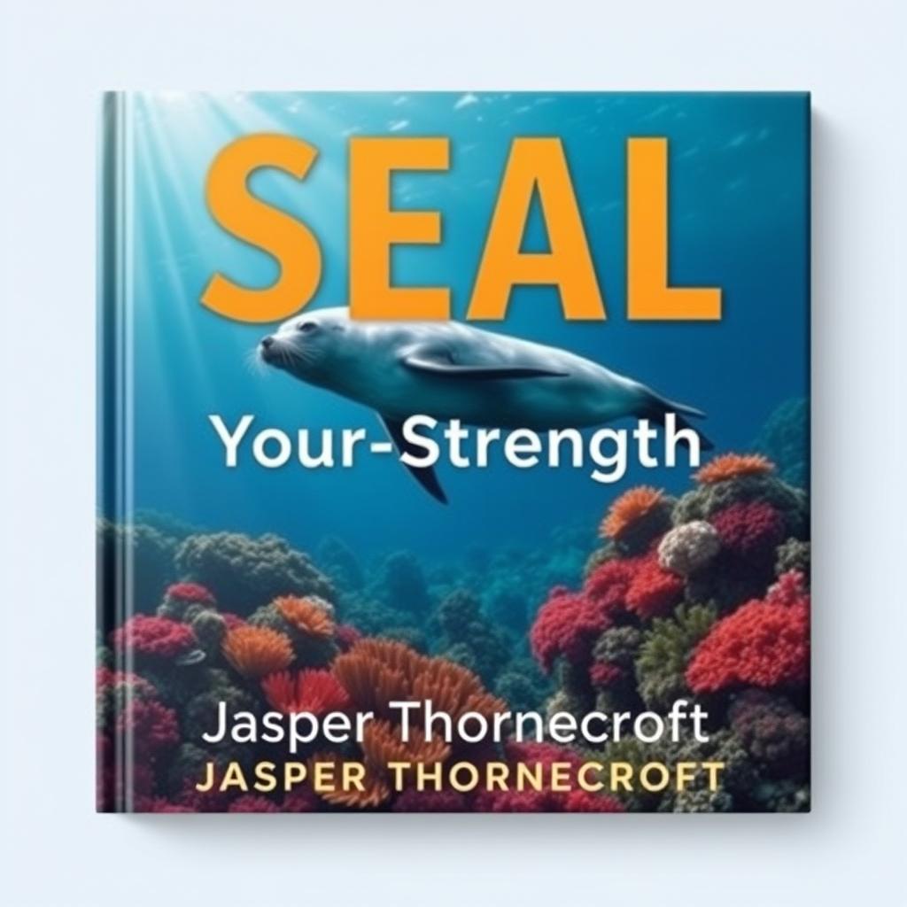 A flat book cover design titled 'SEAL-Your-Strength' in large, dynamic font at the center