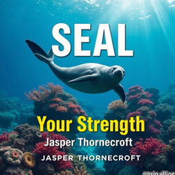 A flat book cover design titled 'SEAL-Your-Strength' in large, dynamic font at the center