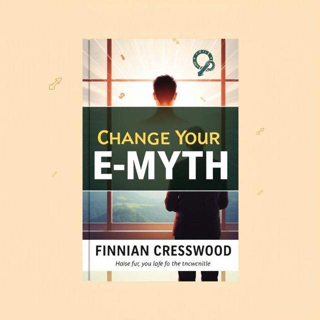 A flat cover design for a book titled 'Change Your E-Myth' by Finnian Cresswood