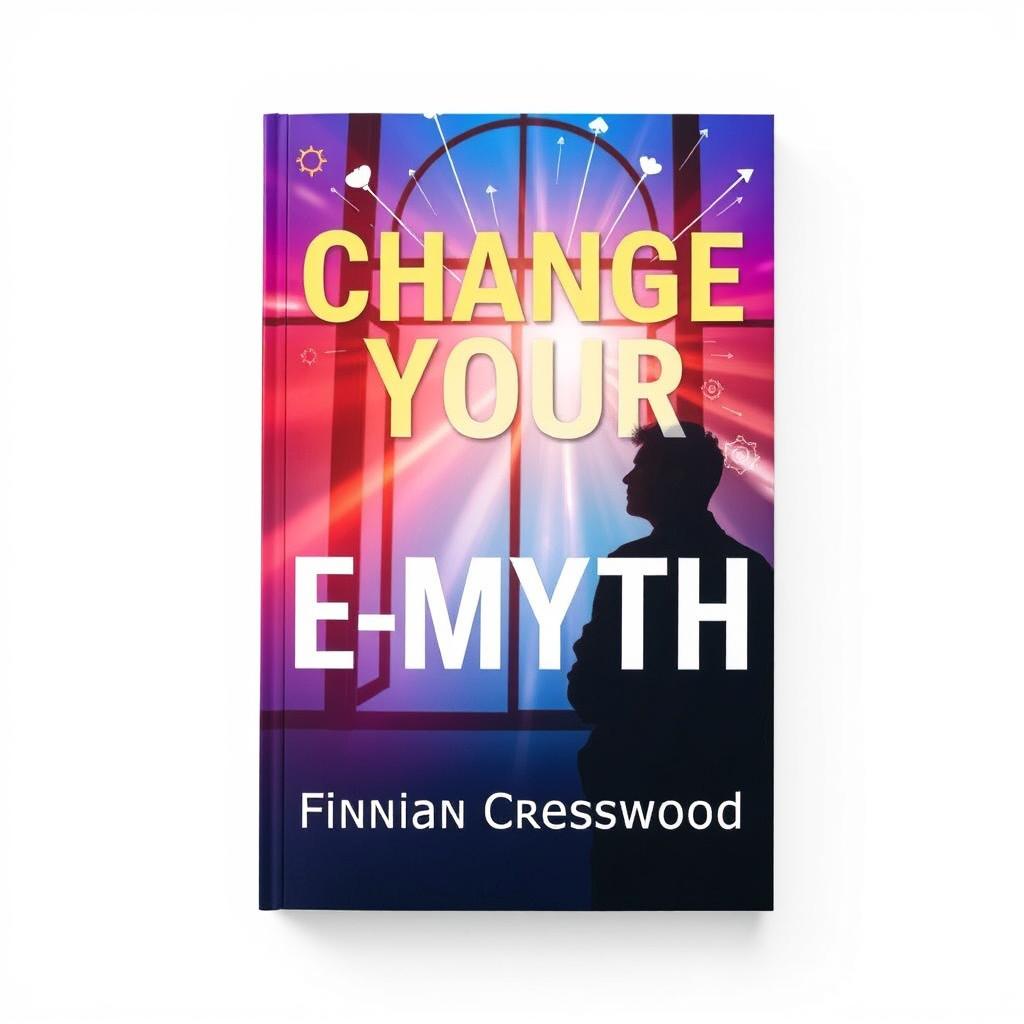 A flat cover design for a book titled 'Change Your E-Myth' by Finnian Cresswood