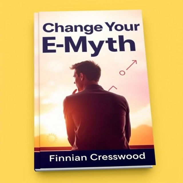 A flat book cover design featuring the title "Change Your E-Myth" in bold, large font at the top center, and the author name "Finnian Cresswood" in smaller font below