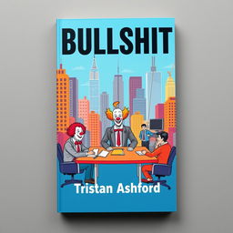 A flat book cover design featuring a bold and eye-catching title "BULLSHIT" in large letters at the top, and the author name "Tristan Ashford" in slightly smaller text below the title