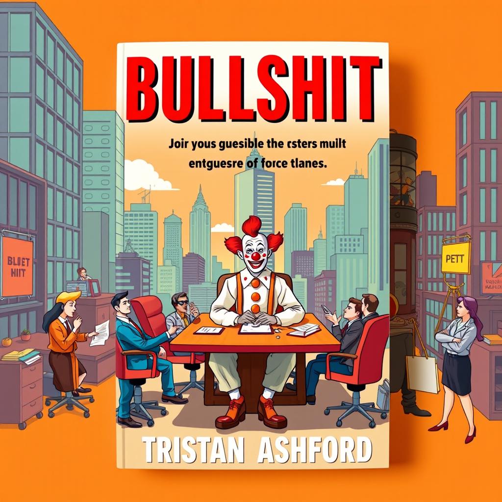 A flat book cover design featuring a bold and eye-catching title "BULLSHIT" in large letters at the top, and the author name "Tristan Ashford" in slightly smaller text below the title