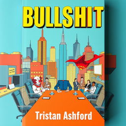 A flat book cover design featuring a bold and eye-catching title "BULLSHIT" in large letters at the top, and the author name "Tristan Ashford" in slightly smaller text below the title