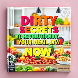 A flat cover design that completely fills the entire square with vibrant, healthy lifestyle imagery