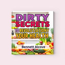 A flat cover design that completely fills the entire square with vibrant, healthy lifestyle imagery