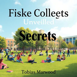 A realistic background image of a vibrant college campus bustling with energy