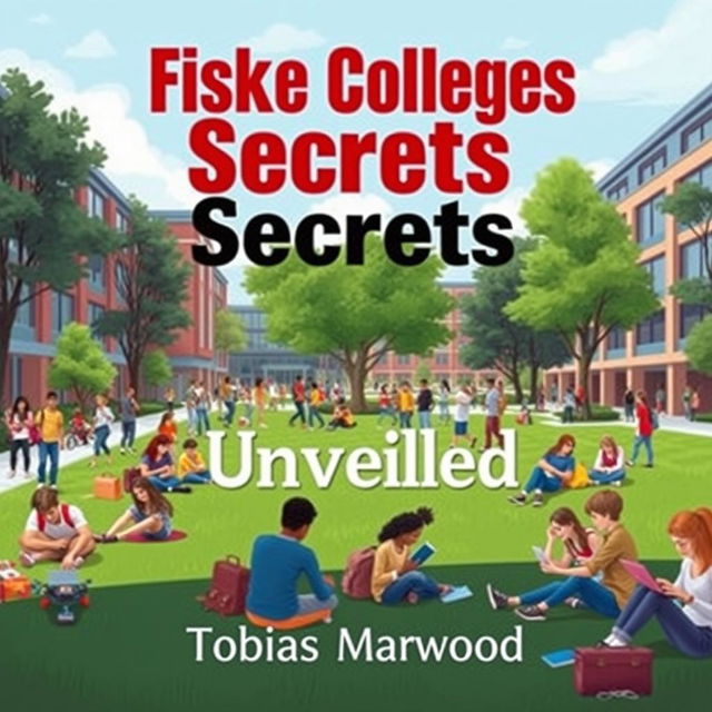 A realistic background image of a vibrant college campus bustling with energy