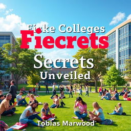 A realistic background image of a vibrant college campus bustling with energy