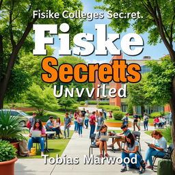 A realistic background image of a vibrant college campus featuring students engaged in study groups and using laptops