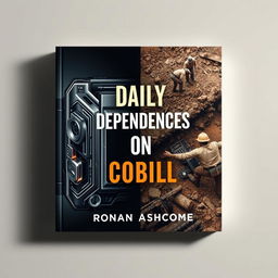 A captivating flat book cover design featuring a dramatic split image