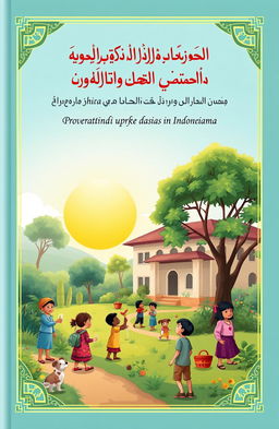 A beautiful and eye-catching cover design for an Islamic book focused on the prevention of tuberculosis transmission in orphanages
