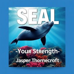 A flat book cover design featuring the title 'SEAL-Your-Strength' in large, dynamic font at the center, showcasing a bold and eye-catching design