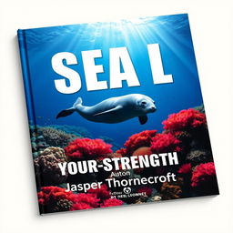 A flat book cover design featuring a bold, eye-catching title 'SEAL-Your-Strength' in large, dynamic font at the center