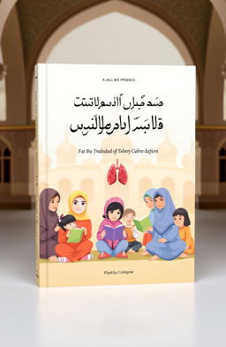 A book cover design themed around the prevention of tuberculosis transmission in an Islamic orphanage environment