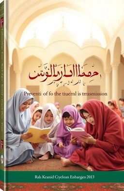 A book cover design themed around the prevention of tuberculosis transmission in an Islamic orphanage environment