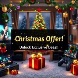 A promotional Christmas offer for Royal Avenue gaming platforms