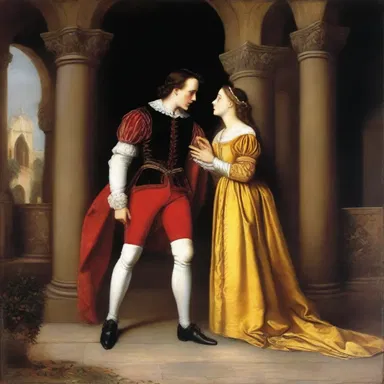 Shakespeare's play 'Romeo and Juliet' is a classic example of a tragic love story with Romeo as the male protagonist.