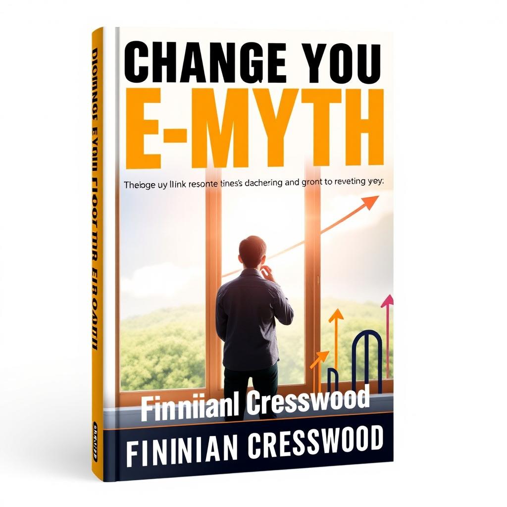 A book cover design titled 'Change Your E-Myth' in bold, large font at the top