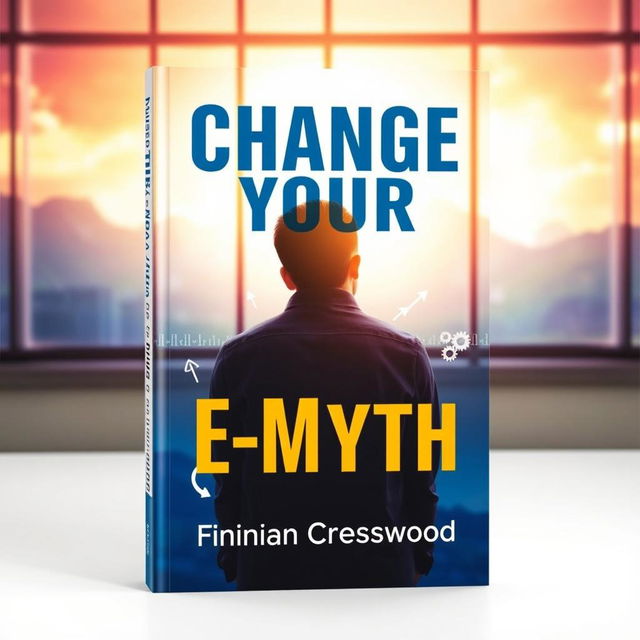 A book cover design featuring a large, bold title in an eye-catching font: 'Change Your E-Myth'