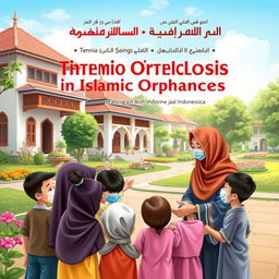 A book cover design addressing the prevention of Tuberculosis transmission in Islamic orphanages