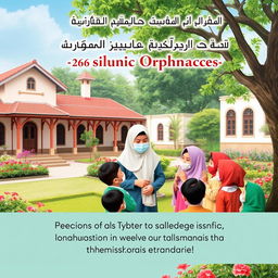 A book cover design addressing the prevention of Tuberculosis transmission in Islamic orphanages