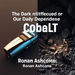 A dramatic split image illustrating the sharp contrast between modern technology and its dark realities