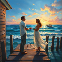 A captivating painting titled 'Farewell,' showcasing the raw intensity of longing and the bittersweet essence of forced desire