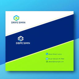 A stylish and modern business card design featuring a minimalist layout, vibrant colors, and elegant typography