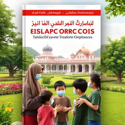 A book cover design focused on the prevention of tuberculosis transmission in Islamic orphanages