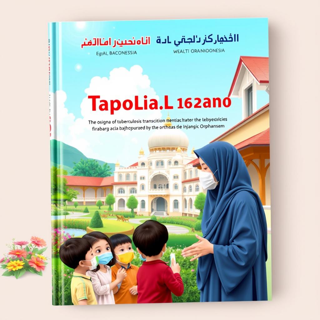 A book cover design focused on the prevention of tuberculosis transmission in Islamic orphanages