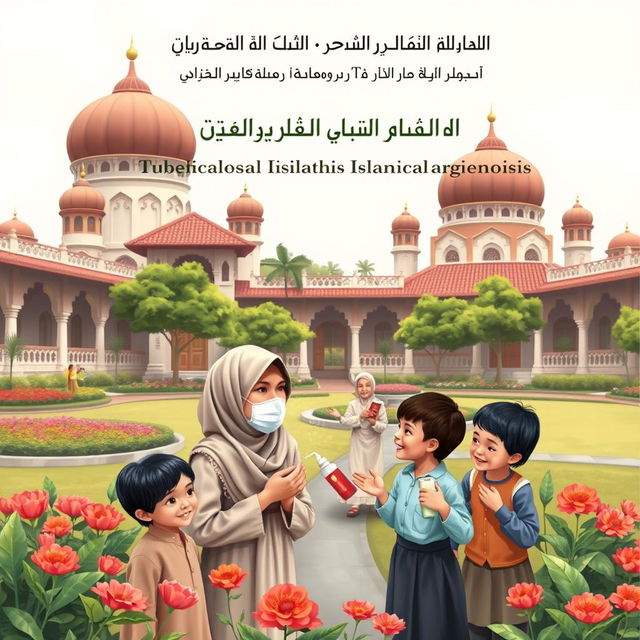 A book cover design centered around the prevention of Tuberculosis transmission in Islamic orphanages