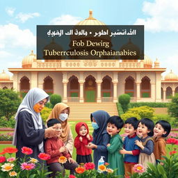 A book cover design centered around the prevention of Tuberculosis transmission in Islamic orphanages