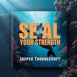 A square book cover design featuring a bold, eye-catching title 'SEAL-Your-Strength' in large, dynamic font positioned at the center