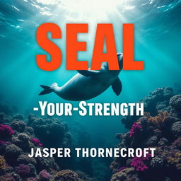 A square book cover design featuring a bold, eye-catching title 'SEAL-Your-Strength' in large, dynamic font positioned at the center