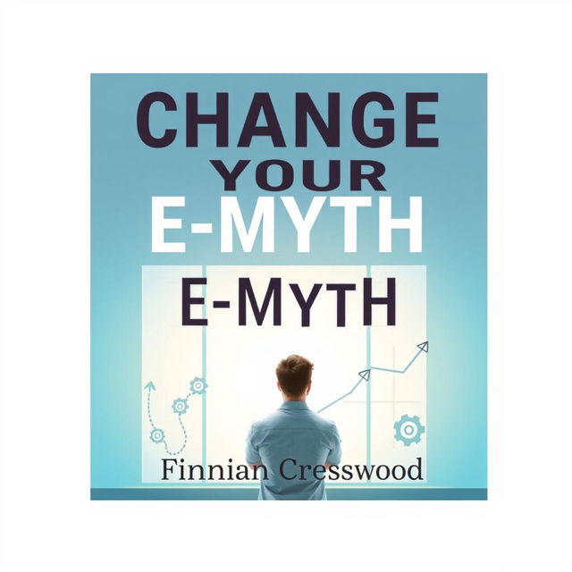 A flat book cover design titled 'Change Your E-Myth' in bold, large font at the center