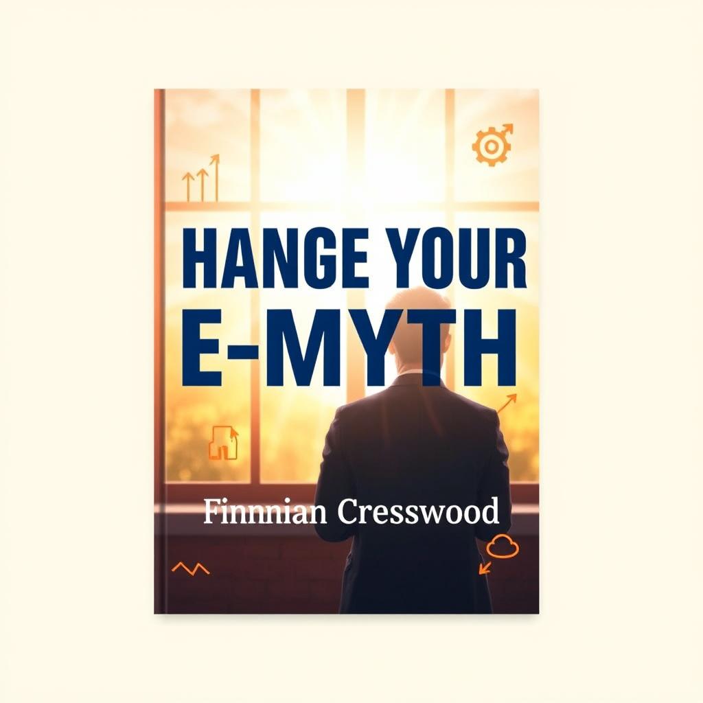 A flat book cover design titled 'Change Your E-Myth' in bold, large font at the center