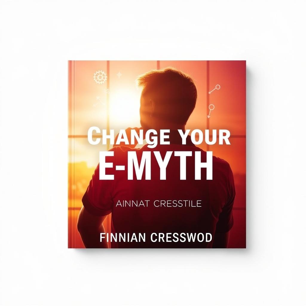 A flat cover design for a book titled "Change Your E-Myth" by Finnian Cresswood