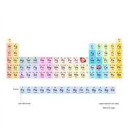 A beautifully illustrated and detailed representation of the Periodic Table of Elements