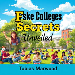 A realistic college campus scene showing diverse students engaged in study groups and using laptops