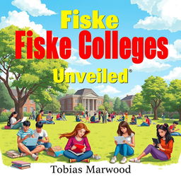 A realistic college campus scene showing diverse students engaged in study groups and using laptops