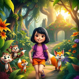 A vibrant and adventurous scene inspired by the spirit of exploration
