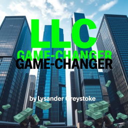 A realistic cityscape featuring tall skyscrapers that symbolize business success and growth in the background