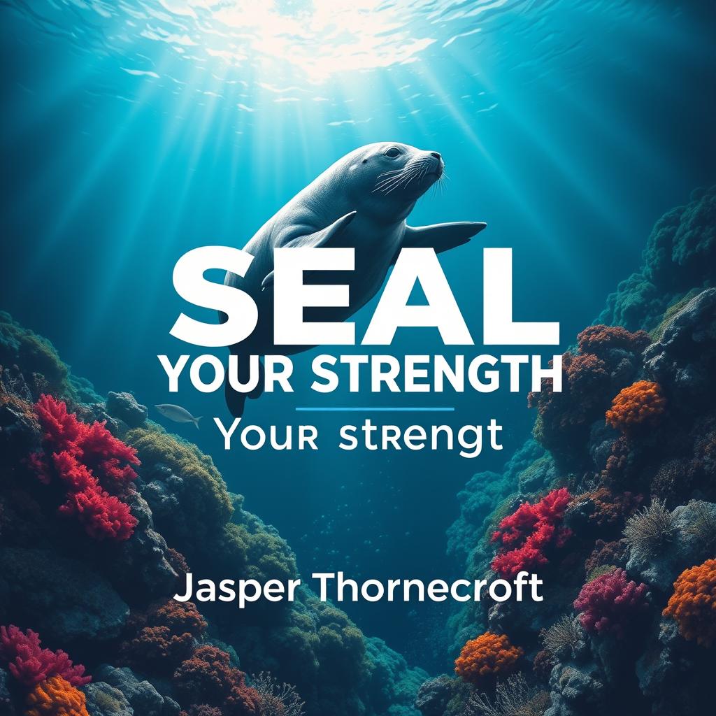A flat book cover design titled 'SEAL-Your-Strength' in a large, dynamic font at the center, capturing attention