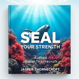 A flat book cover design titled 'SEAL-Your-Strength' in a large, dynamic font at the center, capturing attention